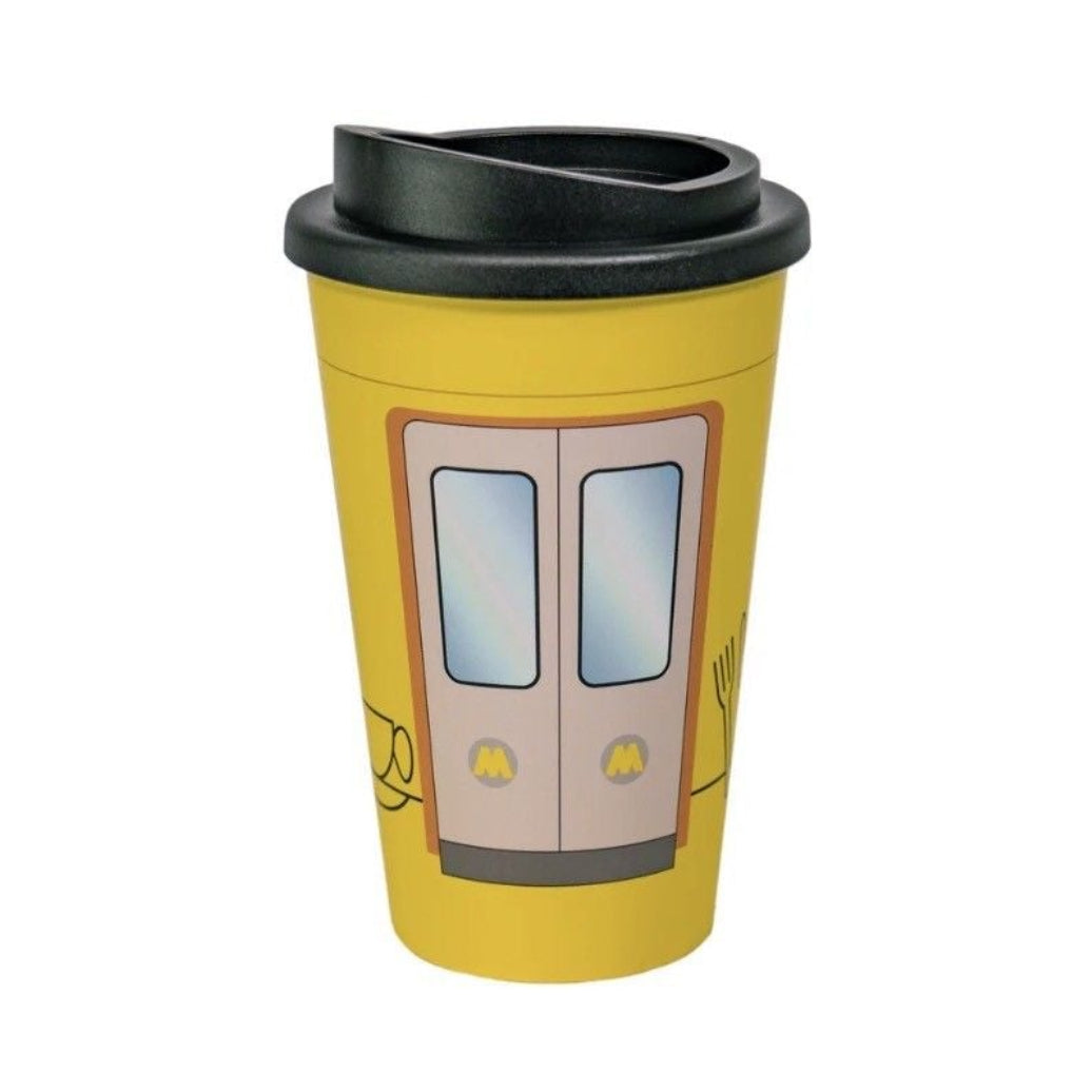 Yellow Merseyrail Branded Coffee Cup 